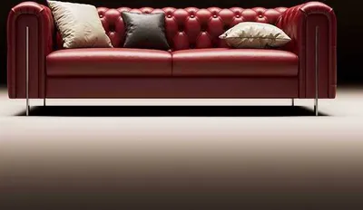 Image de Design classique : canapé Chesterfield 3 places, fauteuils et canapés en cuir
