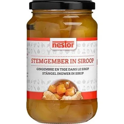 Produktbild von [ 450g/ 240g ATG ] nestor Ingwer in Sirup / Ginger in Syrup / Gember