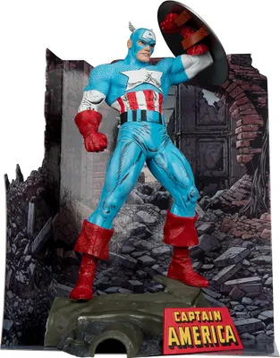 Produktbild von Mcfarlane Toys Captain America Marvel Statuenfigur 30 Cm Mehrfarbig  Mehrfarbig One Size