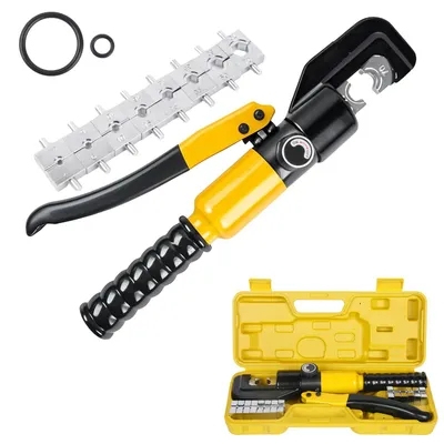 Produktbild von Hydraulische Crimpzange, hochfester Stahl, Überlastschutz, Gelb
