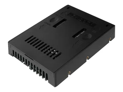 Produktbild von Icy Dock MB882SP-1S-2B, SATA, Serial ATA II, Serial ATA III, 63.5 mm (2.5 "), 2.5" SATA I, II & III HDD & SSD, Schwarz, Kunststoff, 6 Gbit/Sek