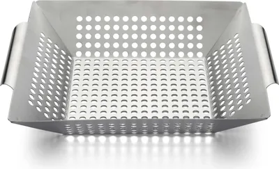 Produktbild von Karl Weis Grillkorb aus Edelstahl 30 x 30 cm, satiniert, 30 x 30 x 6,5 cm, 900 g