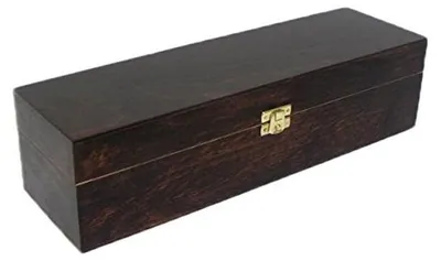 Produktbild von Holzkiste für Weinaccessoires Dunkelbraun