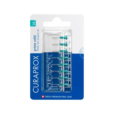 Zdjęcie produktu dla Curaprox, CPS 06 Prime refill, Szczoteczki międzyzębowe, 8 sztuk