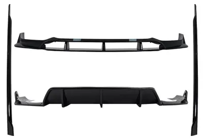 Zdjęcie produktu dla Zestaw aerodynamiczny do BMW X6 G06 (2019–03/2023) M-Tech Black Knight Design – czarny dyfuzor.