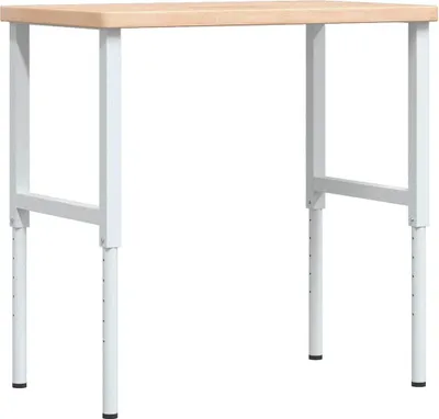 Obrázek produktu pro vidaXL Pracovní stůl 100x60x(73-99,5) cm dubový masiv obdélníkový