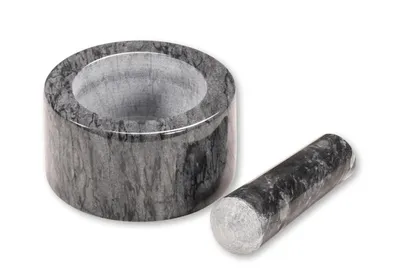Obrázek produktu pro KESPER Hmoždíř S Paličkou Ø 13 cm Šedý Leštěný Mramor 71504