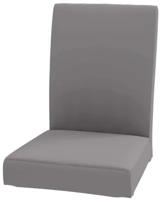Stuhlbezug 53 cm, hellgrau Baumwolle, für IKEA-Stühle