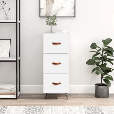 Immagine prodotto di vidaXL Credenza bianca 34,5x34x90 cm Materiale a base di legno