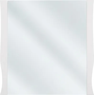 Zdjęcie produktu dla FURNLUX Lustro ścienne Elisabeth Grey Mirror And White 80cm / Kolor główny: Biały / Wymiary: 80 x 80 x 2 cm