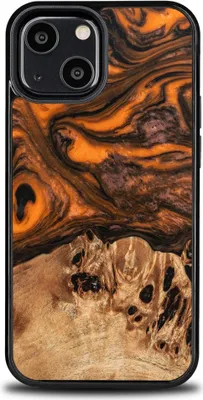 Image de Bewood Étui unique pour iPhone 13 Mini - Orange
