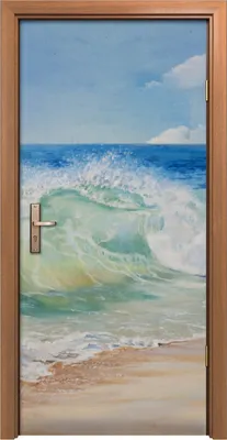 Produktbild von Türposter 90x200 cm Türaufkleber Türtapete Türfolie Klebefolie Meereslandschaft Tropisches Strand