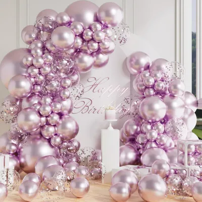 Ballonbogen-Kit 100 Stück, lichtpaar, Konfetti, Latex, DIY