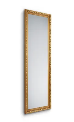 Produktbild von furnling Wandspiegel Tarifa, mit goldfarbenem Holz-Zierrahmen, Höhe 150 cm, eleganter Spiegel für Flur, Schlafzimmer & Wohnzimmer