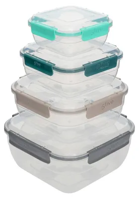 Immagine prodotto di Set da 4 scatole "klic" in plastica - 5 five simply smart