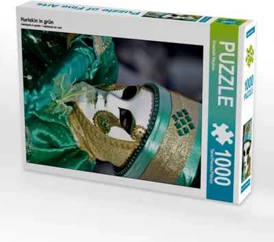 Produktbild von Calvendo Harlekin in grün 1000 Teile Puzzle hoch 480x640mm, Stephan Elisabeth; 7391219