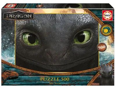 Obrázok produktu pre Educa, puzzle "Jak vycvičit draka", 500 dielikov, viacfarebné, pre deti, univerzálna veľkosť