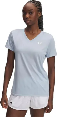 Produktbild von Under Armour Tech Solid Ssv Kurzarm-t-shirt Blau S Frau Blau S