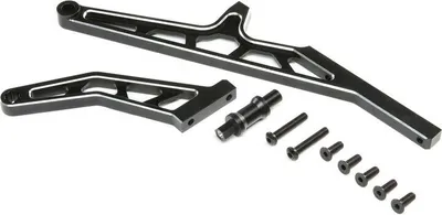 Produktbild von Losi Chassis Brace Set,Rear,Aluminum, Black: DBXL-E 2.0