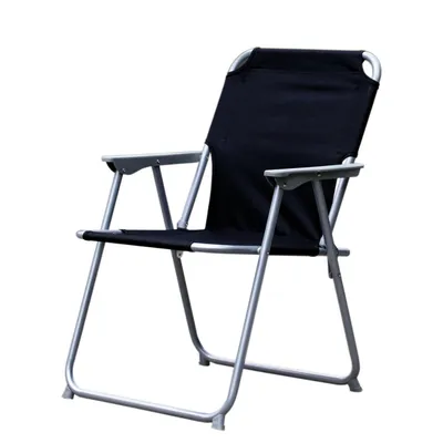 Campingstuhl Camping-Klappstuhl  Metall / Stoff schwarz Anglerstuhl Faltstuhl