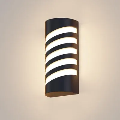 Immagine prodotto di Lampada da parete per esterni nera, lampada da parete per esterni, lampada da parete per esterni IP65 per giardino, terrazza e ingresso, lampada da parete per esterni in alluminio