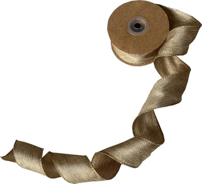 Produktbild von Geschenkband mit Lurexfäden - col. 05 creme-gold - 77109-63-10-05
