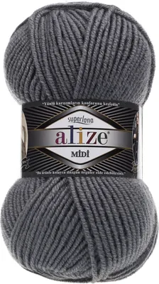 Produktbild von ALIZE Superlana Midi 87 Coal Grey