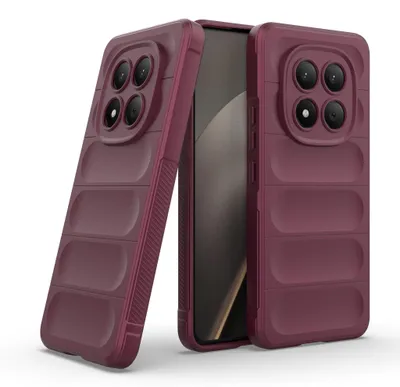 Produktbild von Handy Hülle für Xiaomi Redmi Note 15 Pro Grip Case Cover Schutzhülle Softgrip Farbe: Burgunder Rot