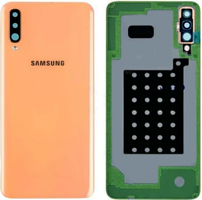 Immagine prodotto di Samsung GH82-19467D Copertura della batteria per Galaxy A70 A705F Arancione Pezzo di ricambio Nuovo
