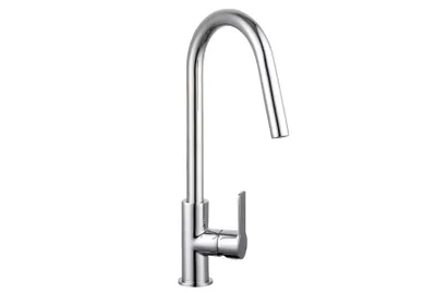 Produktbild von Schütte Design-Spültischarmatur SWAN Einhebelmischer hoher Rundbogen-Auslauf Chrom 79316