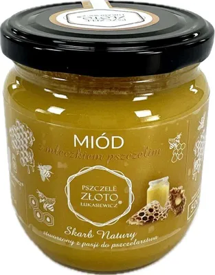 Produktbild von IMKERSHOP Honig mit Gelee Royale 500g – 0,5 kg – Für den täglichen Gebrauch – Blütenhonig 98,5%, Gefriergetrocknetes Gelée Royale 1,5%