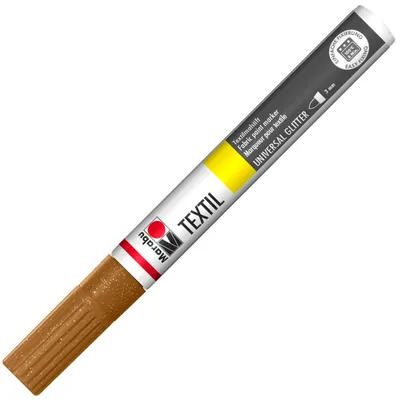 Image de Stoffmalstift Glitter braun