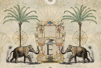 Produktbild von Digitaldruck-Tapete Nostalgic Elefant livingwalls (1036316)