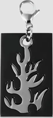 Produktbild von Akzent Edelstahlanhänger in Schwarz, Breite: 20 mm / Höhe: 34 mm