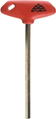 Produktbild von STUBAI 6-kant Stiftschlüssel mit T-Griff, CV, vernikelt 6x100mm, 224606