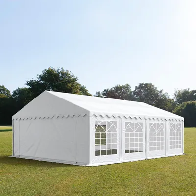 Produktbild von TOOLPORT Partyzelt Festzelt 5x8 m Garten-Pavillon PVC Plane 700 N in weiß Wasserdicht