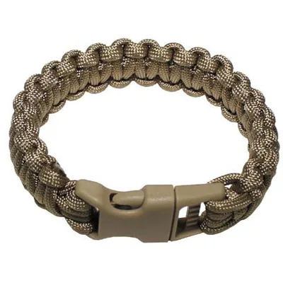 Produktbild von Survival Armband PARACORD 23 mm coyote, L