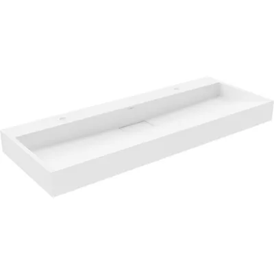 Obrázek produktu pro Mexen Ava umyvadlo na desku z konglomerátu 2/O 120 x 46 cm, bílá - 23011202