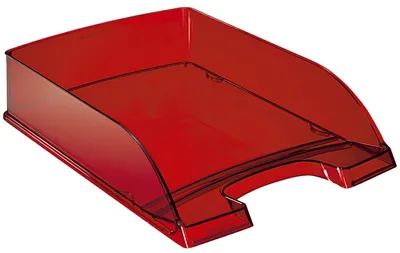 Image de Leitz 5226-00-28 5226 Briefkorb Transparent Plus, A4, Polystyrol, rot