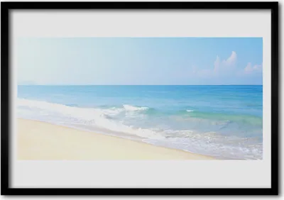 Produktbild von Bild 70x50 MDF-Rahmen Wandkunst Strand Meer Landschaft