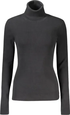 Produktbild von Eleganter Damen Rollkragenpullover aus Baumwolle mit Logo-Applikation