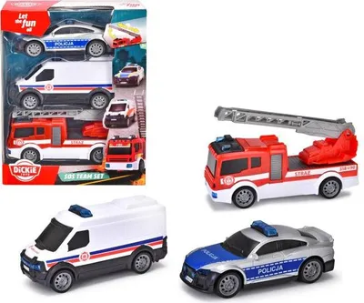 Produktbild von SIMBA Dickie SOS-Rettungsfahrzeuge 3er-Pack 371-2015