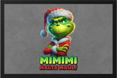 Produktbild von Mimimi Halts Maul Anti Weihnachten Fußmatte Weihnachtsmuffel Sarkasmus Feiertag