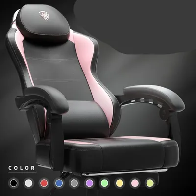 Immagine prodotto di Sedia da gaming – Ergonomica, con supporto lombare – Rivestita in ecopelle, con schienale ampio – Capacità massima: 150 kg