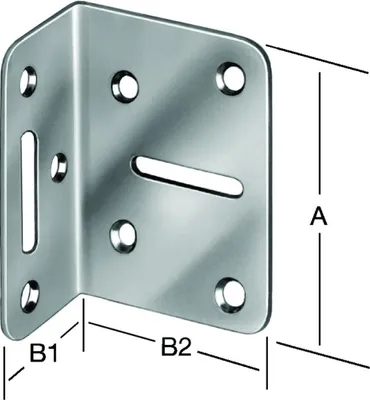 Produktbild von Vormann Verstellwinkel Schenkellänge 50x35mm Breite 70mm - 000175070Z