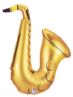 Produktbild von Folienballon Saxophon, für Musiker 94 cm
