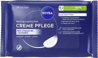 Produktbild von NIVEA Pflegende Cremepflegetücher, 25 Stück