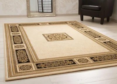 Produktbild von Steffensmeier Wohnzimmerteppich Classical Quality | Wohnzimmer | Beste Qualität | Orientalisch | Beige Gold Renaissance, Größe: 200x290 cm