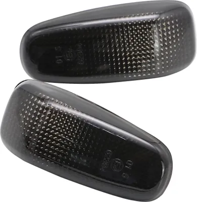 Produktbild von 2x Premium Seitenblinker Blinker in Schwarz / Smoke für Mercedes W210 S210 R170