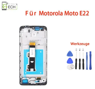 Produktbild von Für Motorola E22 / E22i XT2239 LCD Display mit Rahmen Touchscreen Bildschirm